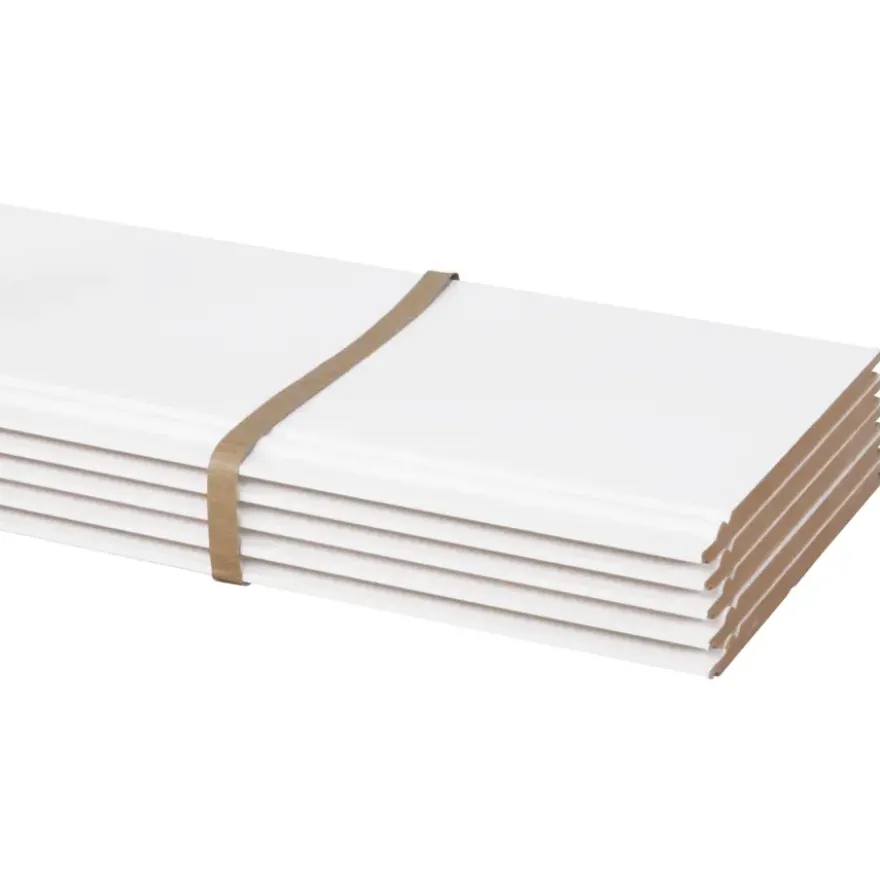 Wand-en plafondpaneel MDF gegrond ca. 13,5 cm breed, lengte 260 cm 5 stuks (ca. 1.75 m2)