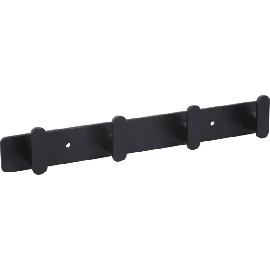 Wandkapstok Joe zwart aluminium 295 mm