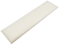 Wandkussen grof geweven crème 120x30 cm