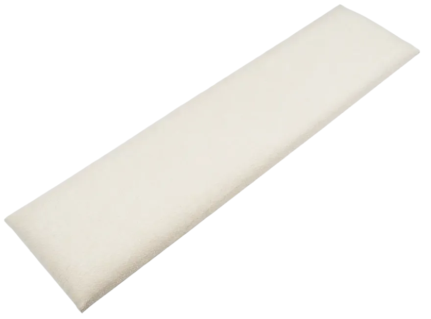 Wandkussen grof geweven crème 120x30 cm