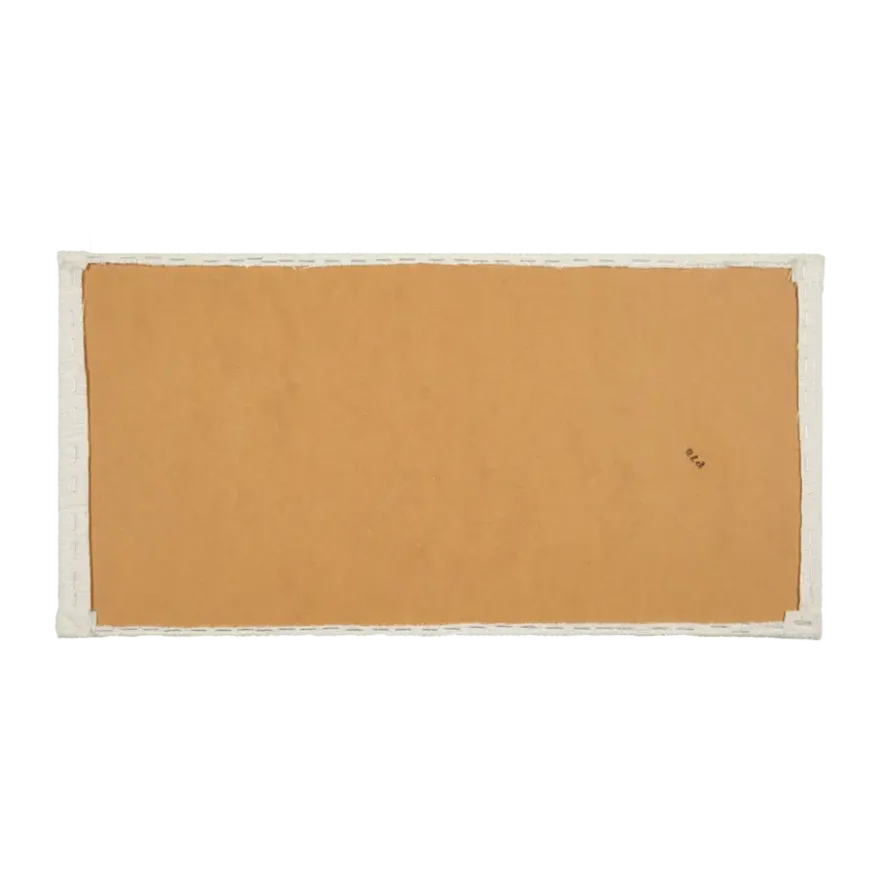 Wandkussen grof geweven crème 60x30 cm