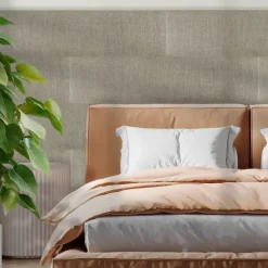 Wandkussen linnen taupe 120x30 cm