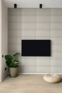 Wandkussen linnen taupe 60x30 cm