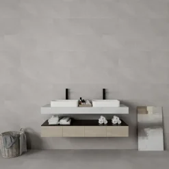 Wandtegel kunststof Allora 30,5x61 cm grijs, dikte 5mm 1,116 m²