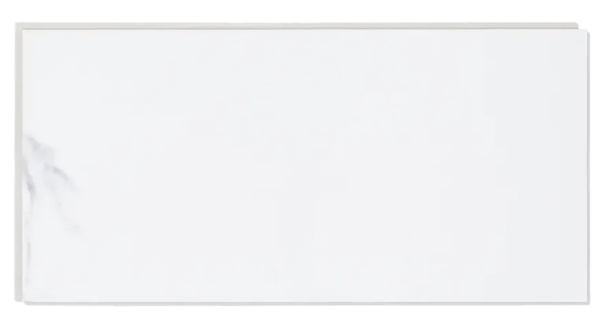 Wandtegel kunststof Allora 30,5x61 cm wit marmer glans, dikte 5mm 1,116 m²