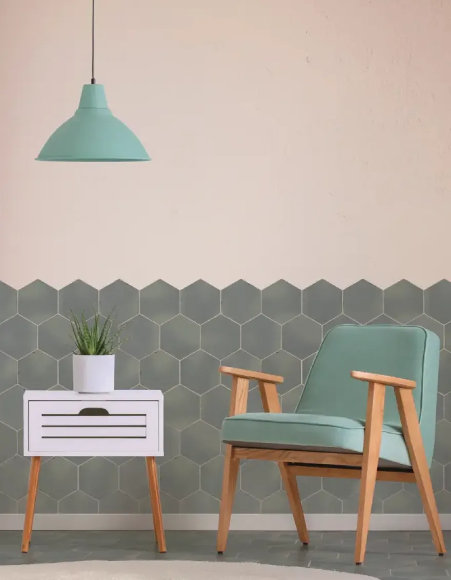Wandtegel Odensa mint groen 14x16 cm 0,5m²