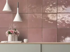 Wandtegel Sava rose 13x13 cm 1m²