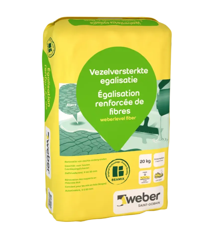Weber Beamix Egalisatie vezelversterkt 20 kg