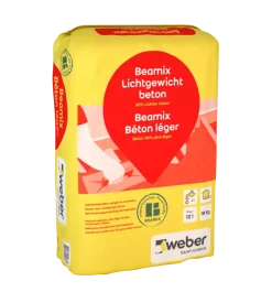 Weber Beamix lichtgewicht betonmortel grijs 18 kg