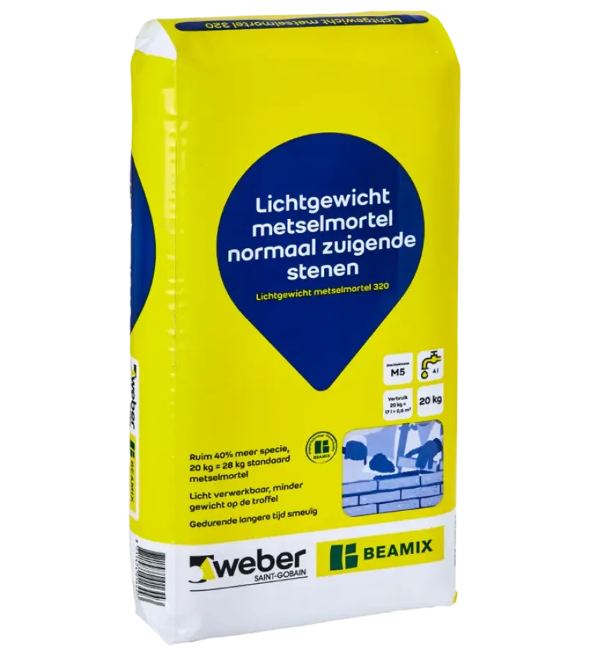 Weber Beamix lichtgewicht metselmortel 20 kg