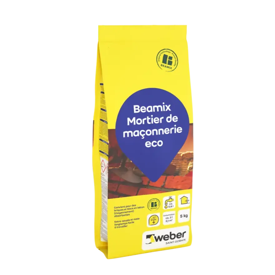 Weber Beamix metselmortel eco grijs 5 kg
