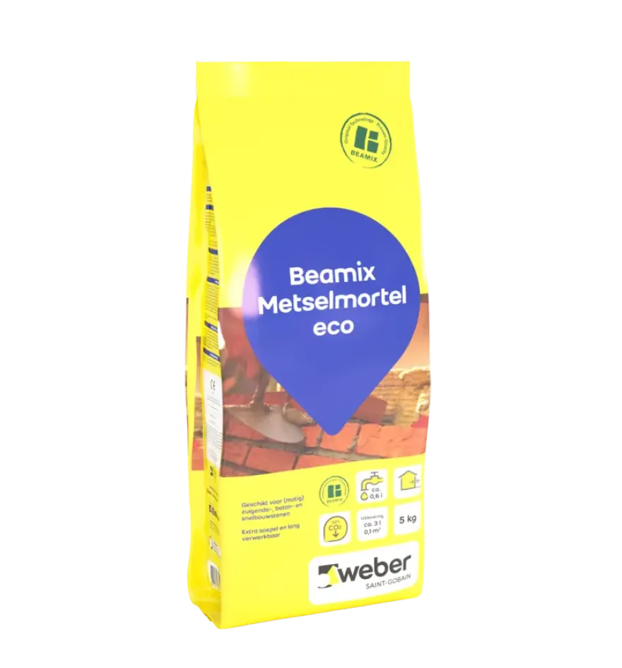 Weber Beamix metselmortel eco grijs 5 kg