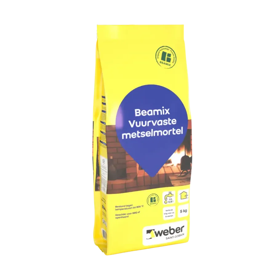 Weber Beamix metselmortel vuurvast grijs 5 kg