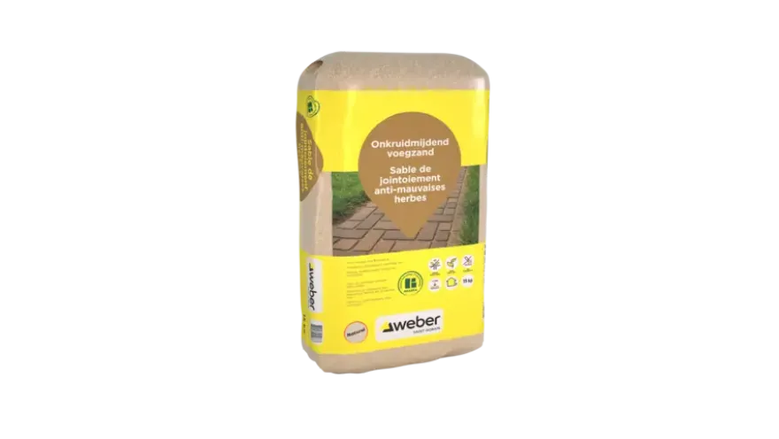 Weber Beamix onkruidmijdend voegzand naturel 15 kg