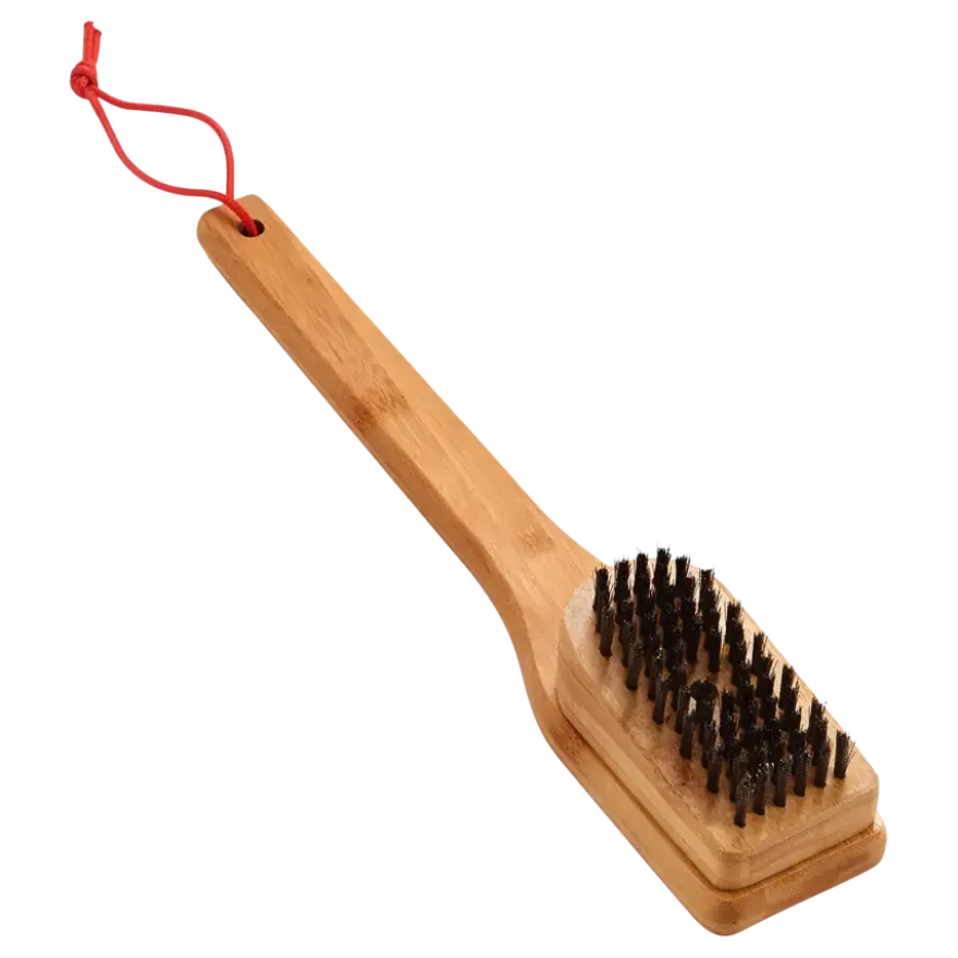 Weber schoonmaakborstel BBQ bamboe 30 cm