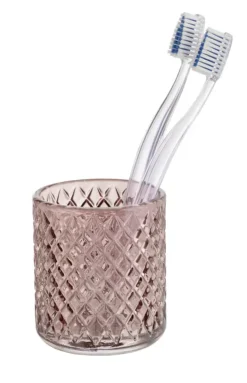 Wenko glazen beker oud roze