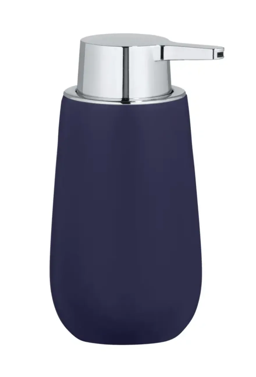 Wenko keramische zeepdispenser Badi donkerblauw