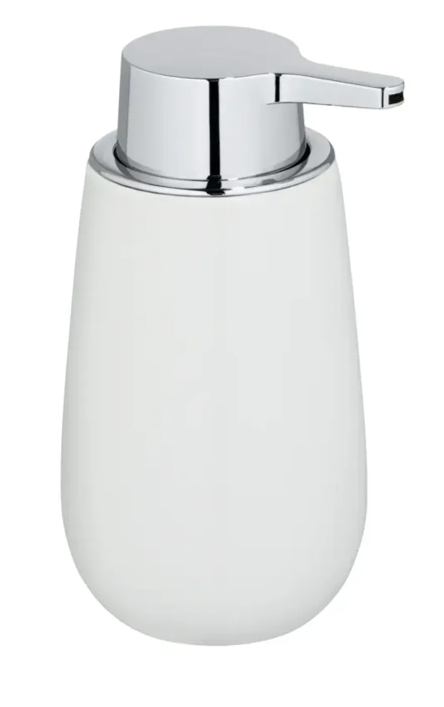 Wenko keramische zeepdispenser Badi wit
