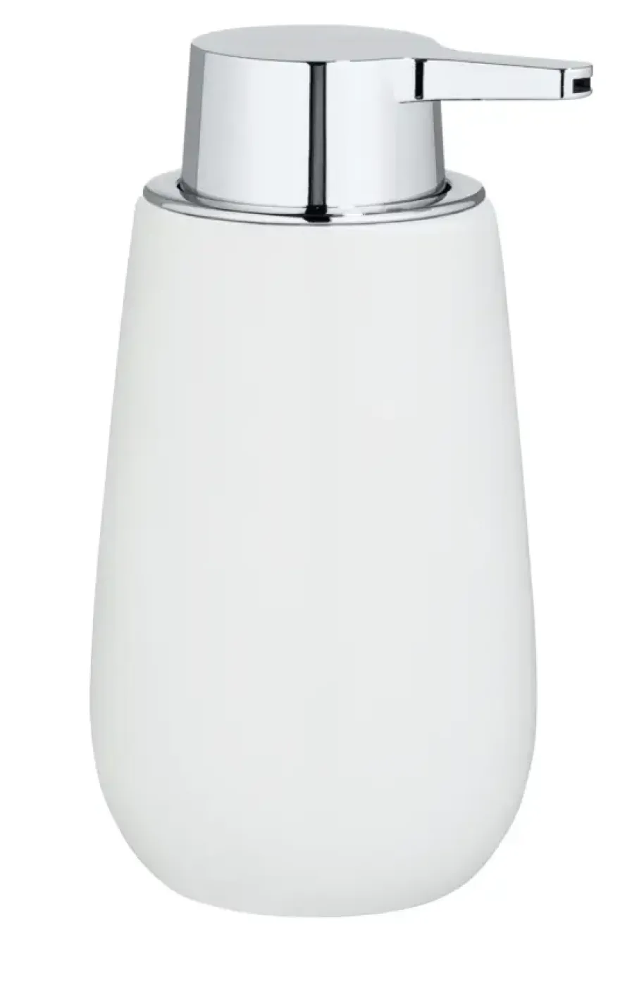 Wenko keramische zeepdispenser Badi wit