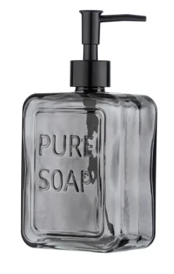 Wenko Pure Soap zeepdispenser glas grijs