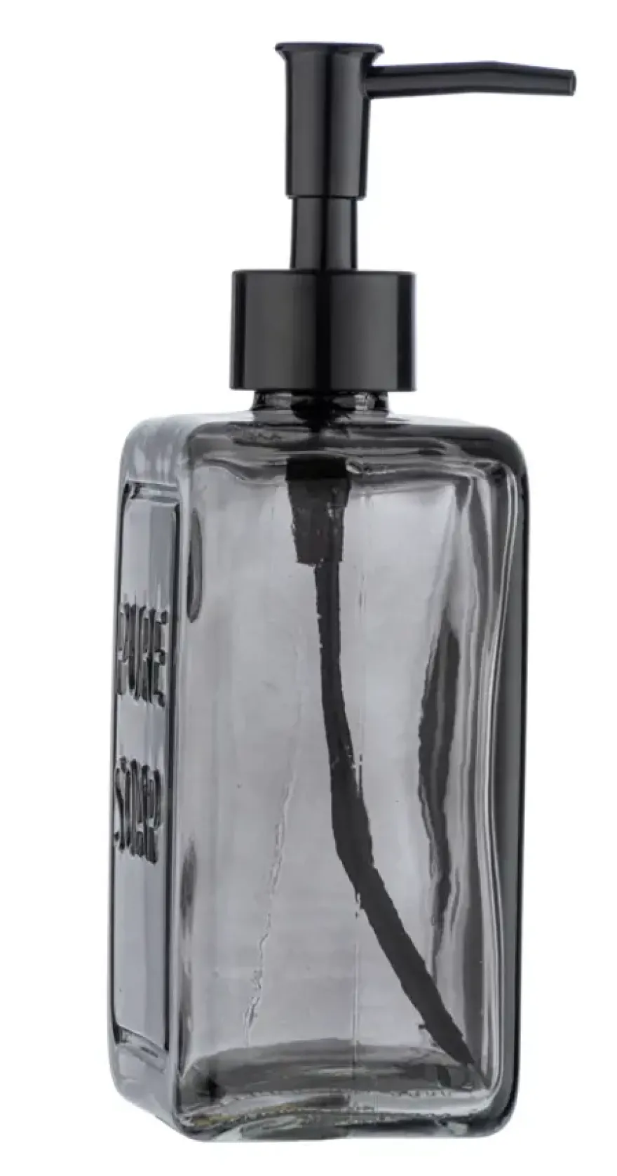 Wenko Pure Soap zeepdispenser glas grijs