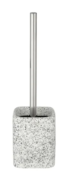 Wenko Terrazzo toiletborstelhouder polyresin wit/beige/grijs