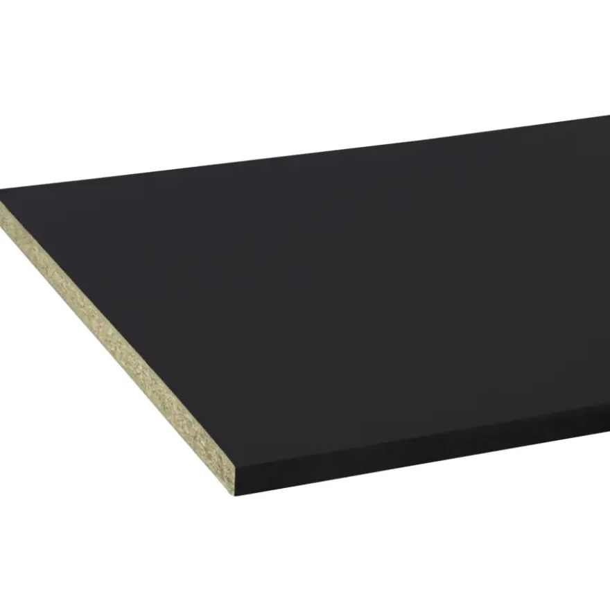 Werkblad ASQ28 260x80cm Rio Zwart