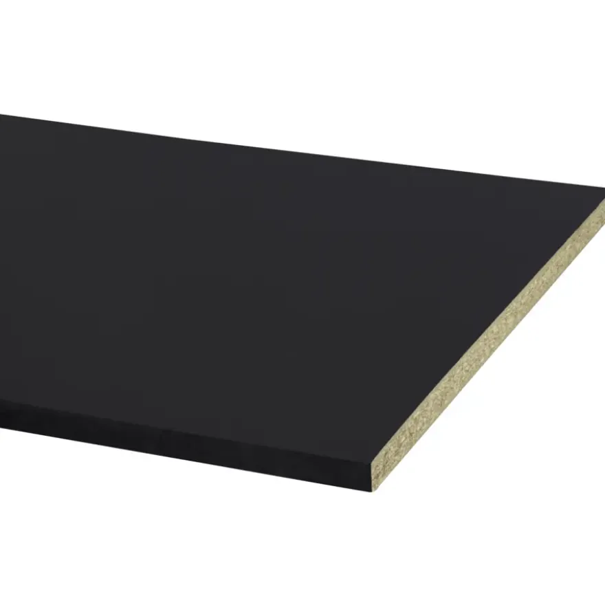 Werkblad ASQ28 260x80cm Rio Zwart