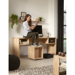 Werkblad massief eiken 250x61 cm 26 mm
