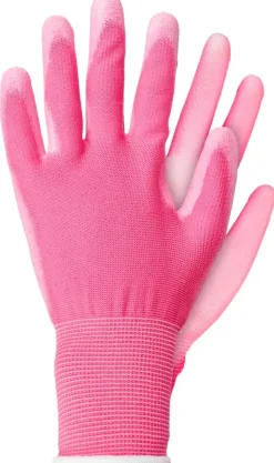 Werkhandschoen polyester rose S