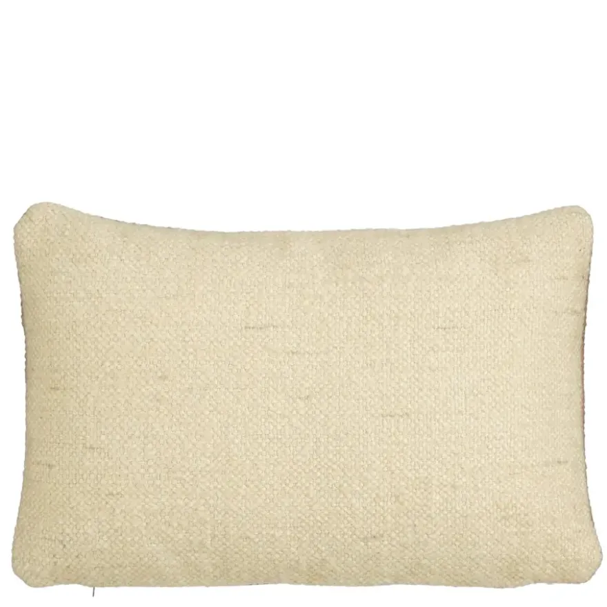 Woven kussen beige - l55xb35xh10cm