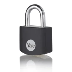 Yale Hangslot aluminium 25 mm zwart
