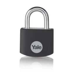 Yale Hangslot aluminium 25 mm zwart