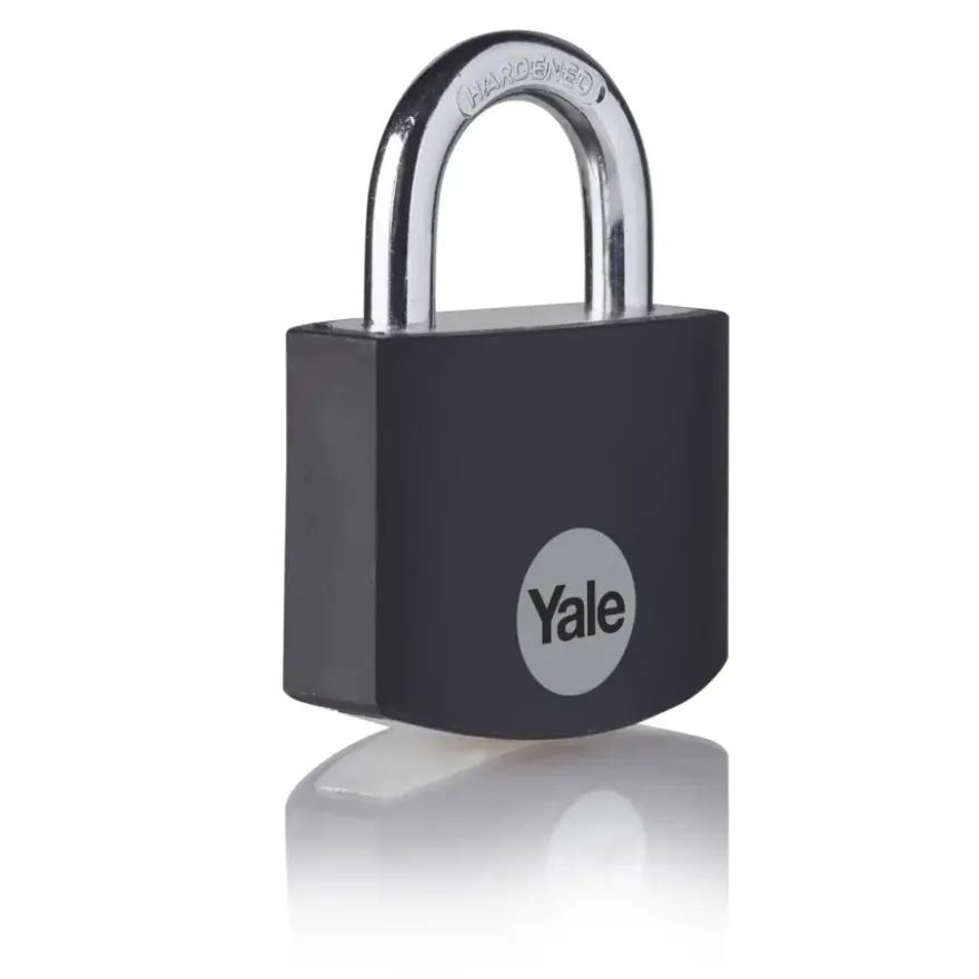 Yale Hangslot aluminium 32 mm zwart