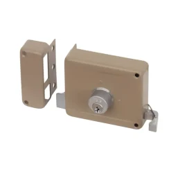 Yale Oplegslot met Buitencilinder Vast Grijs Gelakt 635-50mm