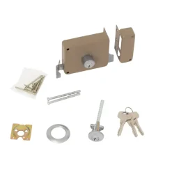 Yale Oplegslot met Buitencilinder Los Grijs Gelakt 614-50mm