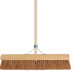 Zaalveger bezem kokos 60 cm met steel 160 cm